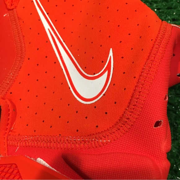 NEW PRO STYLE NIKE VAPOR JET 6.0 WR FOOTBALL GLOVES XL ORANGE TEAM EXCLUSIVE - Picture 2 of 7